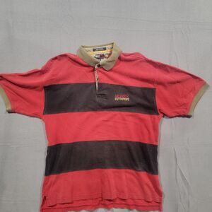 Tommy-hilfiger Men's Black and Red T-shirt